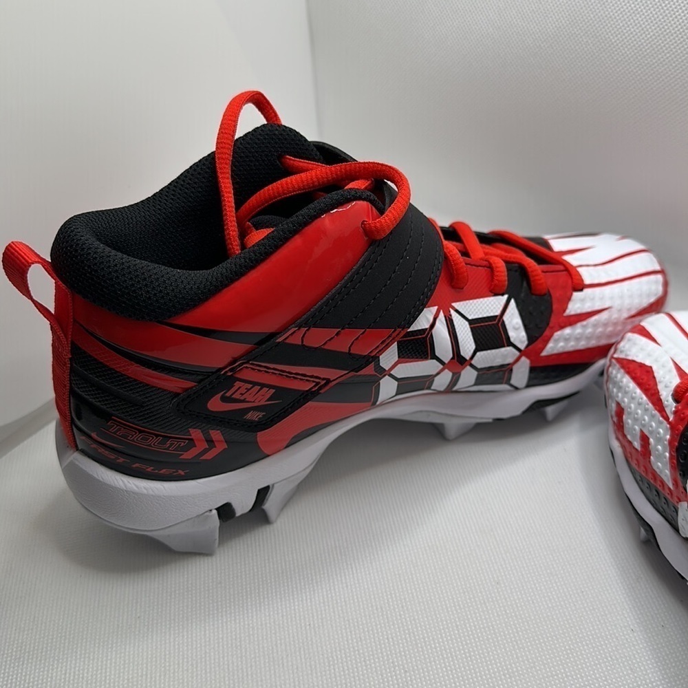 Nike Baseball Youth Force Trout 7 Keystone Challenge Black Red Size 6Y - Picture 5 of 7